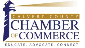 a logo for calvert county chamber of commerce