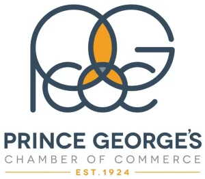 a logo for prince George 's chamber of commerce